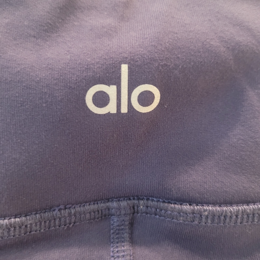 Alo Pants Womens S Blue Navy Legging Athletic Training Gym Yoga Stretch Entwine - Picture 4 of 11